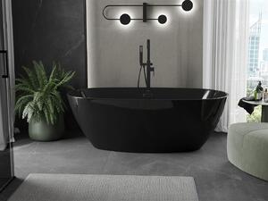Luxury Eris szabadon álló fürdökád akril 170 x 85 cm, fekete, leeresztö fekete - 53441708570-B Térben álló kád
