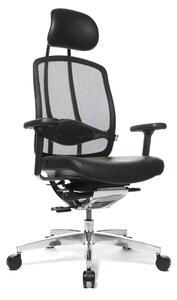 Wagner AluMedic Limited bőr vezetői szék, fekete