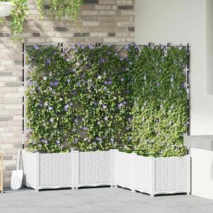 Kerti cserép 5 db Fehér 120 x 120 x 143 cm PP