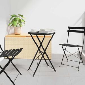 Bisztróasztal Antracit Ø 50 x 71 cm Porfestett acél