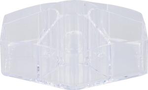 Kozmetikai rendszerező DELUXA ø 23 cm, átlátszó