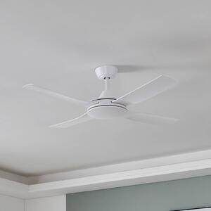 EGLO Bondi 1 mennyezeti ventilátor, matt fehér, távirányítóval, Fehér / opál, Nappali / Étkező, Műanyag