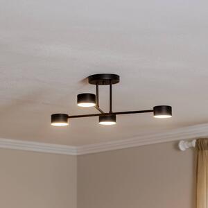 EMIBIG LIGHTING Mennyezeti világítás 4. üzemmód, acél, 4 izzós, GX53, fekete, dimmelhető, Fekete, Nappali / Étkező, fém, Modern