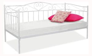 BIRMA fém ágy 90 x 200 cm fehér