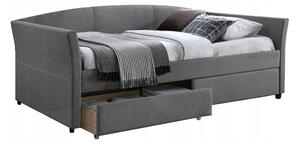 Kárpitozott ágy LANTA 90 x 200 cm szürke