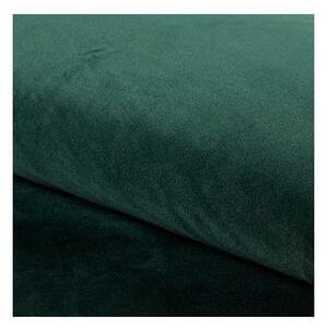 Kárpitozott ágy ASPEN VELVET 180 x 200 cm szín zöld / tölgy