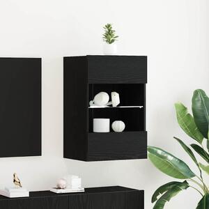TV szekrény garnitúra 40 x 30 x 60,5 cm Fekete Szerelt Fa