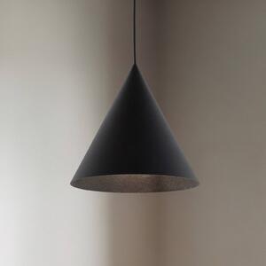 TK Lighting Cono függőlámpa, egylámpás, Ø 25 cm, fekete, dimmelhető, Fekete, Nappali / Étkező, fém, Modern