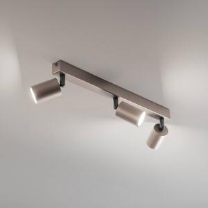 TK Lighting Mennyezeti spot Felső, állítható, barna, három izzós lineáris, dimmelhető, Barna / rozsda, Nappali / Étkező, fém, Modern