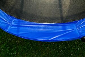 G21 SpaceJump trambulin védőhalóval, 366 cm, ajándék létrával, kék színben - sérült csomagolás
