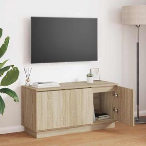 TV szekrény 100 x 38 x 49 cm Sonoma tölgy Szerelt Fa