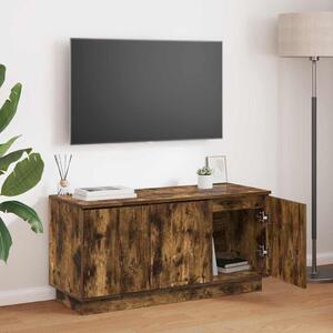 TV szekrény 100 x 38 x 49 cm Füstölt tölgy Szerelt Fa