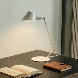 Lindby Corali asztali lámpa, fehér, fém, magasság 64cm, Fehér / opál, Nappali / Étkező, fém, Modern