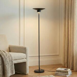 Lindby LED álló világítás Norvind, fekete, fém, 1 izzóval, Fekete, Nappali / Étkező, fém, Modern