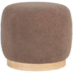 Nordic Living Barna bouclé puff Belfort 44,5 cm