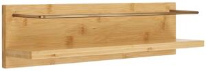 Nordic Living Borostyán bambusz falipolc 12 x 45 cm
