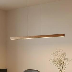 Lucande LED lógó világítás Nihalo, fa, 122 cm, dimmelhető, CCT, dimmelhető, Világos fa, Nappali / Étkező, Fa, Modern