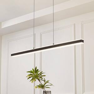 Lucande Pendolo LED-es függőlámpa, fekete, alumínium, 120 cm, dimmelhető, Fekete, Nappali / Étkező, Alumínium, Modern