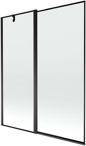 Mexen Flip Kádparaván 1 részes 140 x 150 cm, fekete wzór, fekete - 894-140-101-70-70 Kádparaván