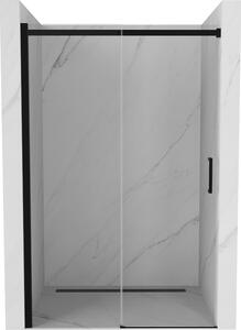 Mexen Omega toló zuhanyajtó 140 cm, átlátszó, fekete 825-140-000-70-00
