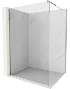 Mexen Kioto zuhanyparaván WALK-IN 8mm, 50x200 cm, átlátszó üveg / arany profil, 800-050-101-50-00