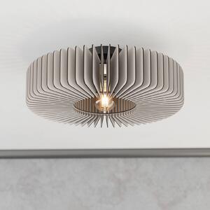 EGLO Palombaia mennyezeti lámpa, fehér, Ø 50 cm, acél/fa, E27, dimmelhető, Fehér / opál, fém