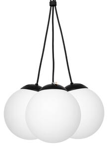 Milagro Lima függesztett lámpa, 40x40 cm, fekete-fehér, 3xE14 foglalattal