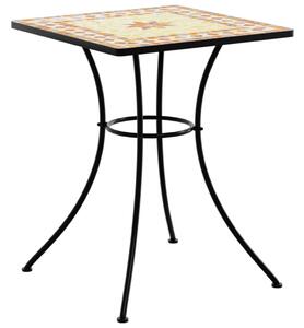 VidaXL terrakotta kerámia mozaikos bisztróasztal 60 x 60 x 74 cm