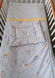 2 részes baba és gyermek ágynemű garnitúra - nelli álmodik sárga