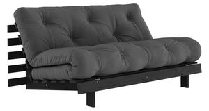Sötétszürke kinyitható kanapé 160 cm Roots Black Night – Karup Design