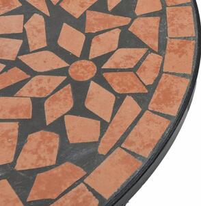 VidaXL terrakotta kerámia mozaikos bisztróasztal Ø50 x 70 cm
