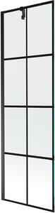 Mexen Next Kádparaván 1 részes 60 x 150 cm, fekete wzór, fekete - 895-060-000-00-77-70 Kádparaván
