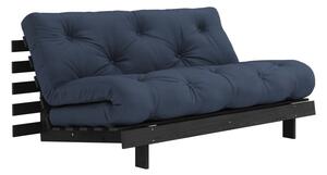Sötétkék kinyitható kanapé 160 cm Roots Black Night – Karup Design