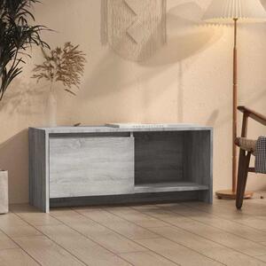 Szürke sonoma színű szerelt fa TV-szekrény 90x35x40 cm
