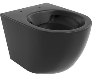 Mexen Lena perem nélküli WC-csésze, fekete matt - 3322XX85