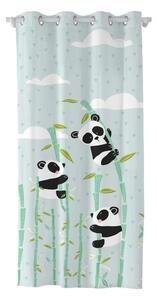 Panda Garden pamut gyerekfüggöny, 140 x 265 cm - Moshi Moshi