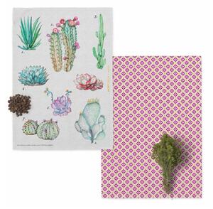 Basic Cactus 2 db-os pamut konyharuha szett, 70 x 50 cm - Happy Friday