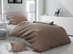 HEBE barna pamut ágyneműhuzat + 40 x 50 cm-es párnahuzat ingyen