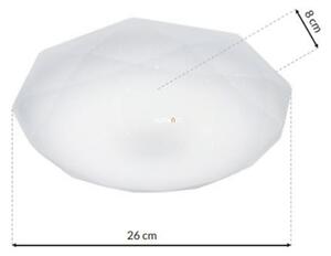 Milagro Hex mennyezeti LED lámpa, 29 cm, fehér