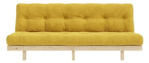 Sárga kordbársony kanapé 200 cm Lean – Karup Design