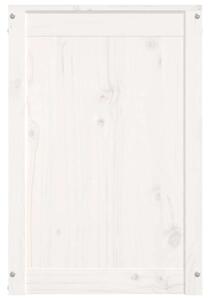 VidaXL fehér tömör fenyőfa szennyestartó láda 44 x 44 x 66 cm