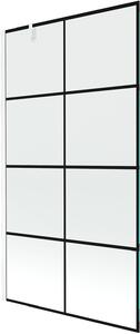 Mexen Next Kádparaván 1 részes 100 x 150 cm, fekete wzór, fehér - 895-100-000-00-77-20 Kádparaván