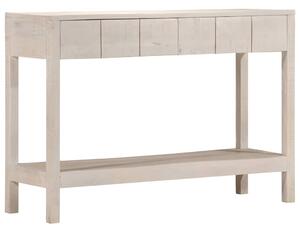 Fehér tömör mangófa tálalóasztal 110 x 35 x 75 cm