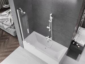 Mexen Velar Kádparaván 2 részes csúszó 70 x 150 cm, átlátszó nano, fehér - 896-070-000-01-20 Kádparaván