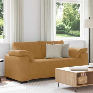 Barna bársony loveseat kanapé 180x77x82 cm