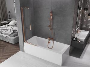 Mexen Velar Kádparaván 2 részes csúszó 70 x 150 cm, átlátszó nano, réz csiszolt- 896-070-000-01-65 Kádparaván