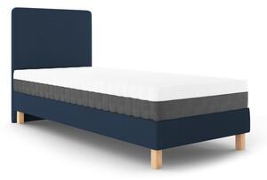 Lotus sötétkék egyszemélyes ágy, 90 x 200 cm - Mazzini Beds