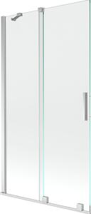 Mexen Velar Kádparaván 2 részes csúszó 100 x 150 cm, átlátszó nano, króm - 896-100-000-01-01 Kádparaván