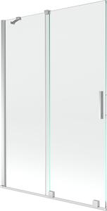 Mexen Velar Kádparaván 2 részes csúszó 120 x 150 cm, átlátszó nano, króm - 896-120-000-01-01 Kádparaván
