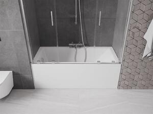 Mexen Velar Duo Kádparaván 2 részes csúszó 160 x 150 cm, átlátszó nano, króm - 896-160-000-02-01 Kádparaván